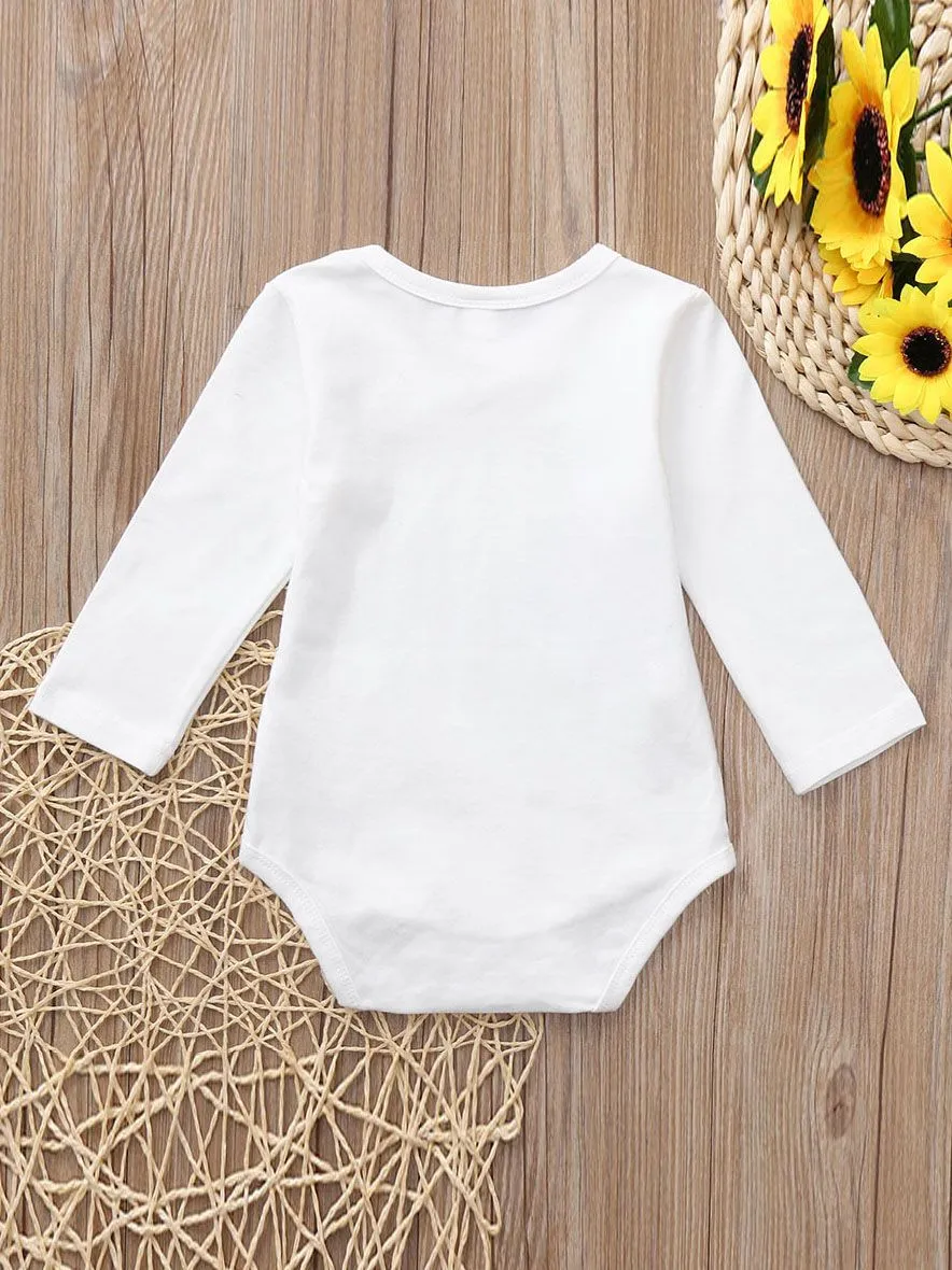 Spring Elephant Onesie Long-sleeved Baby Bodysuit