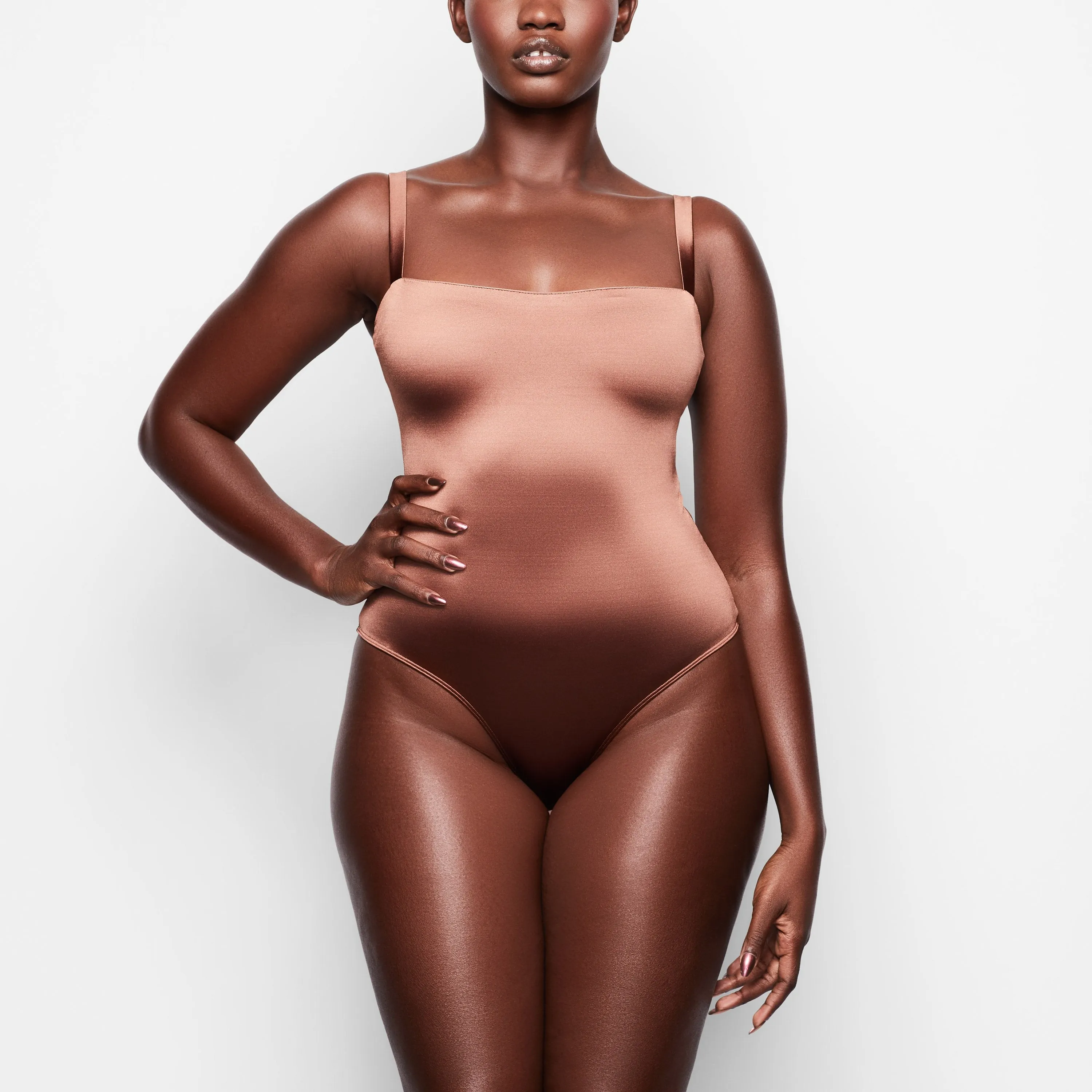 STRETCH SATIN SMOOTHING BODYSUIT | JASPER