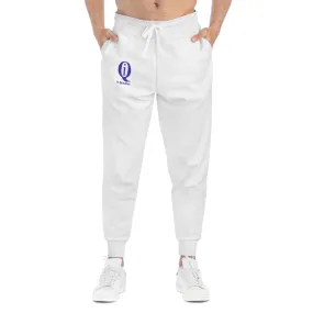 Stylish White Athletic Joggers with Logo - Perfect for Workouts and Casual Wear