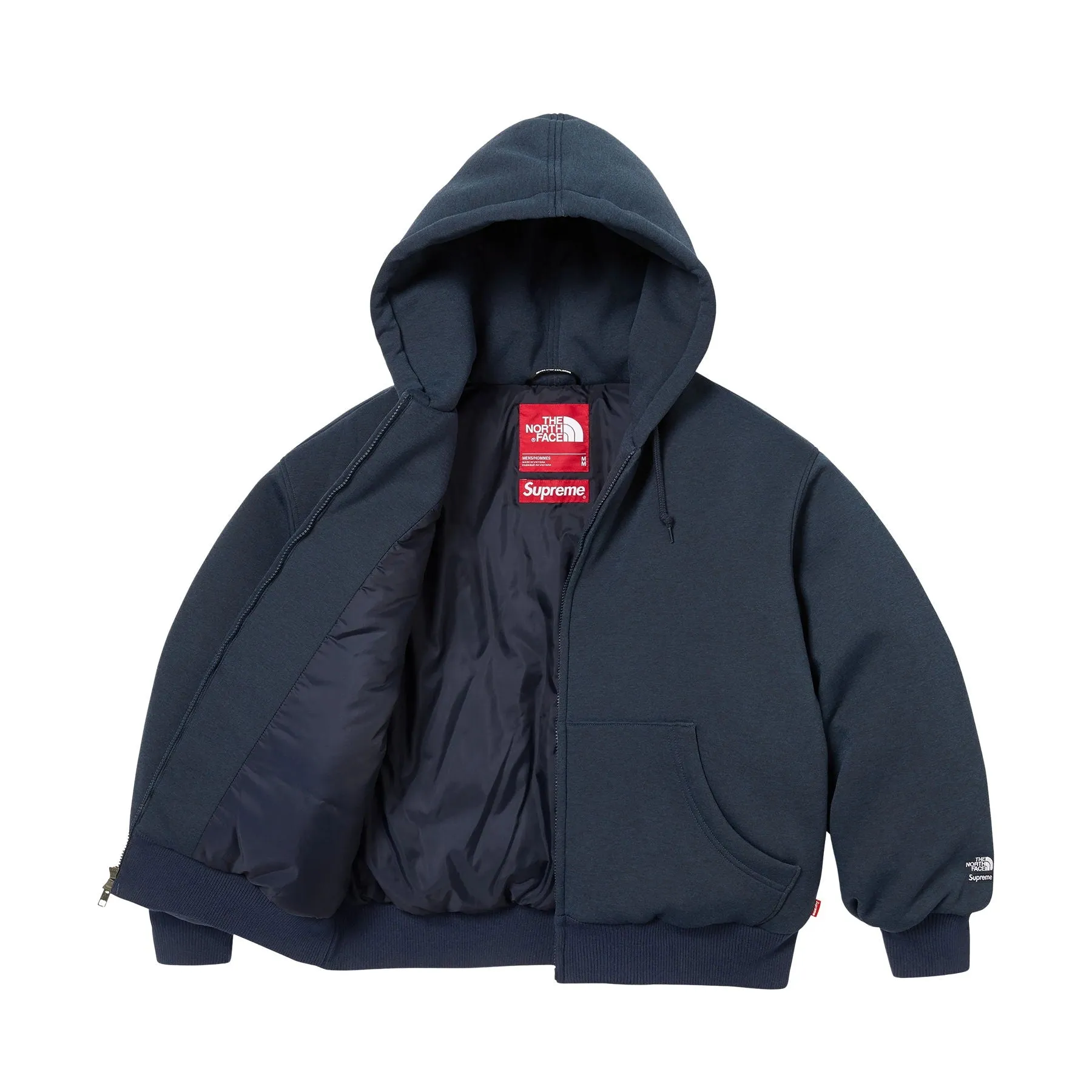 Supreme x The North Face Zip Up Hooded Sweatshirt 'Navy'