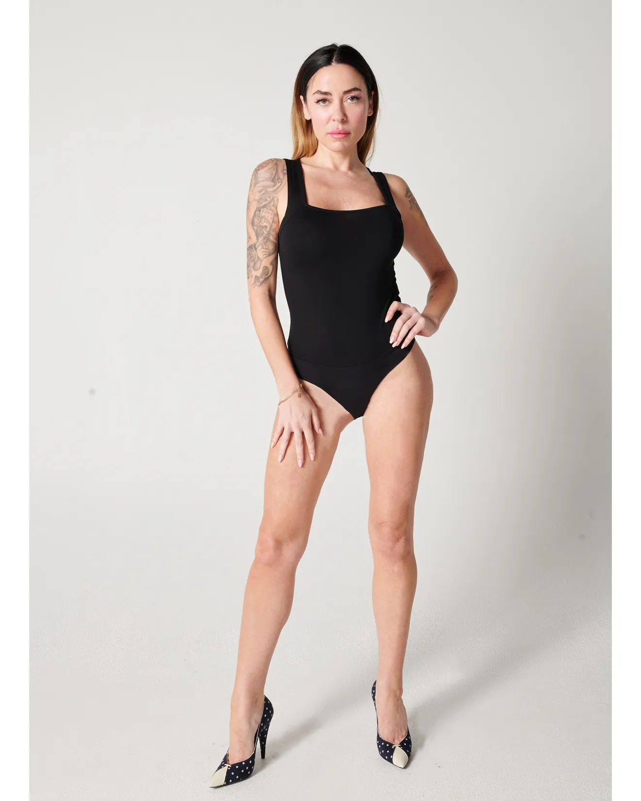 Suz Square Neck Tank Bodysuit