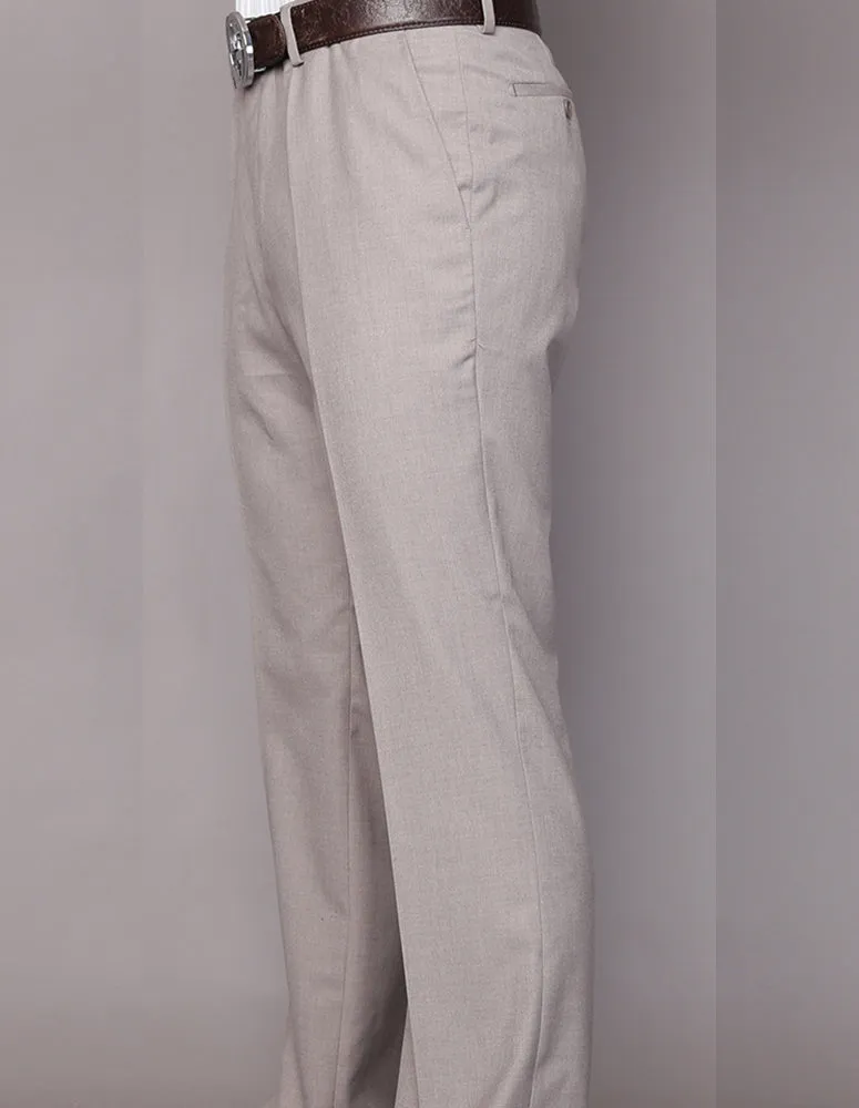 TAN MODERN FIT FLAT FRONT DRESS PANTS