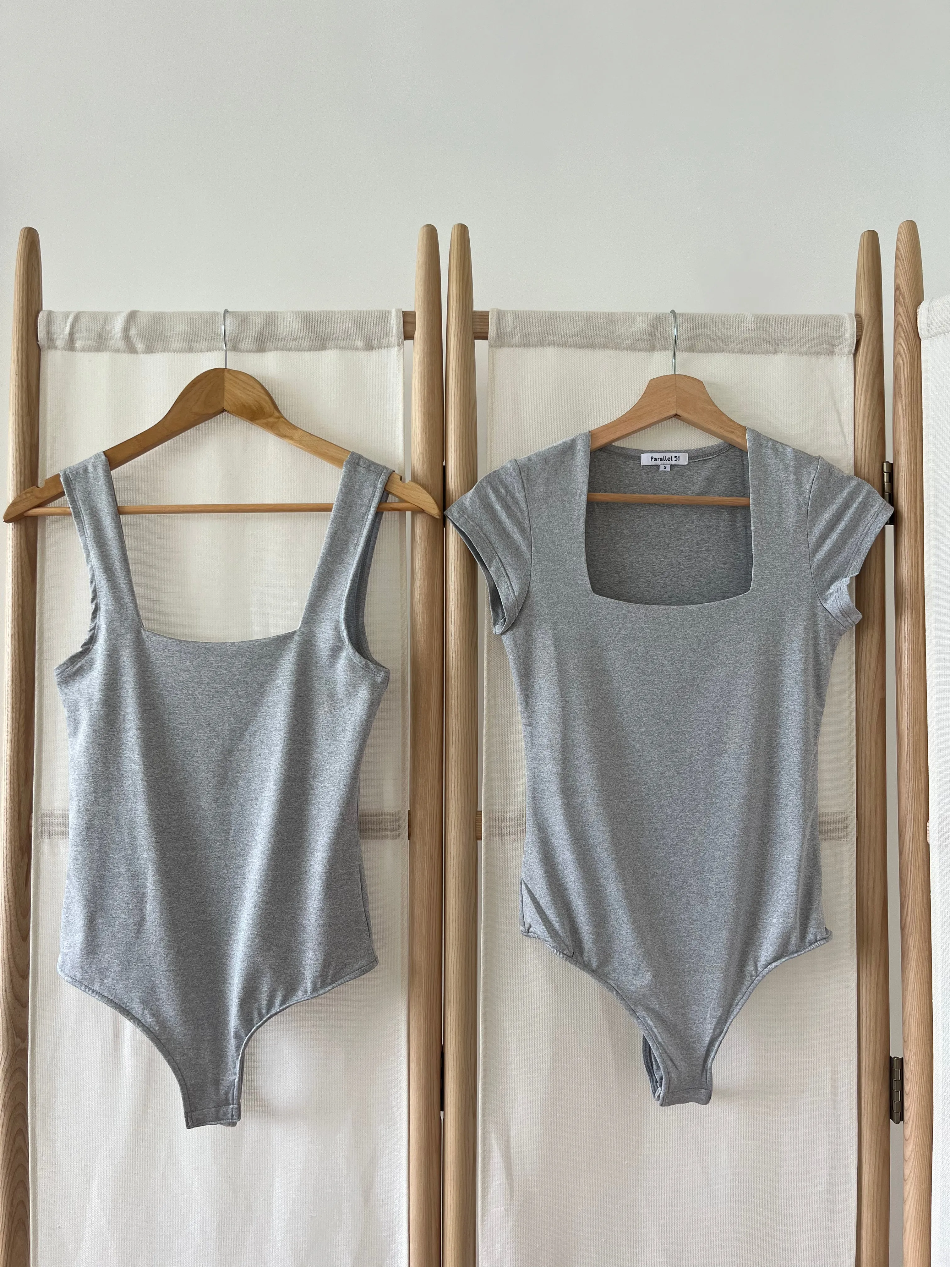 The Bella Bodysuit - Heather Grey