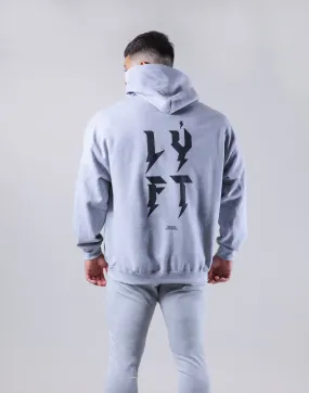 Thunder Logo Pullover Hoodie - Grey