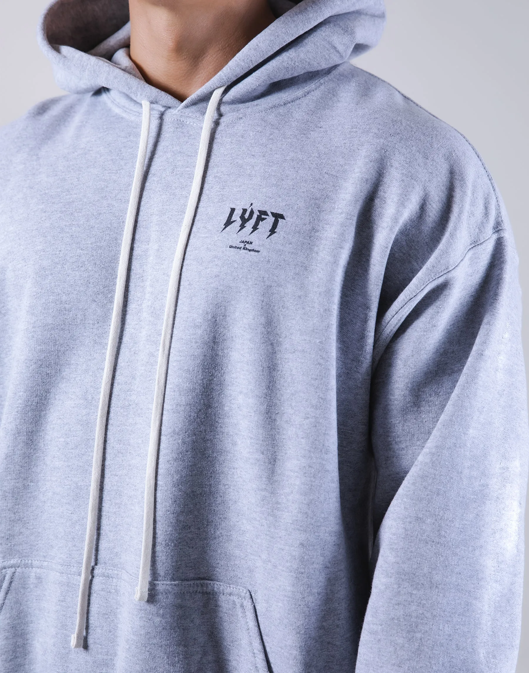 Thunder Logo Pullover Hoodie - Grey