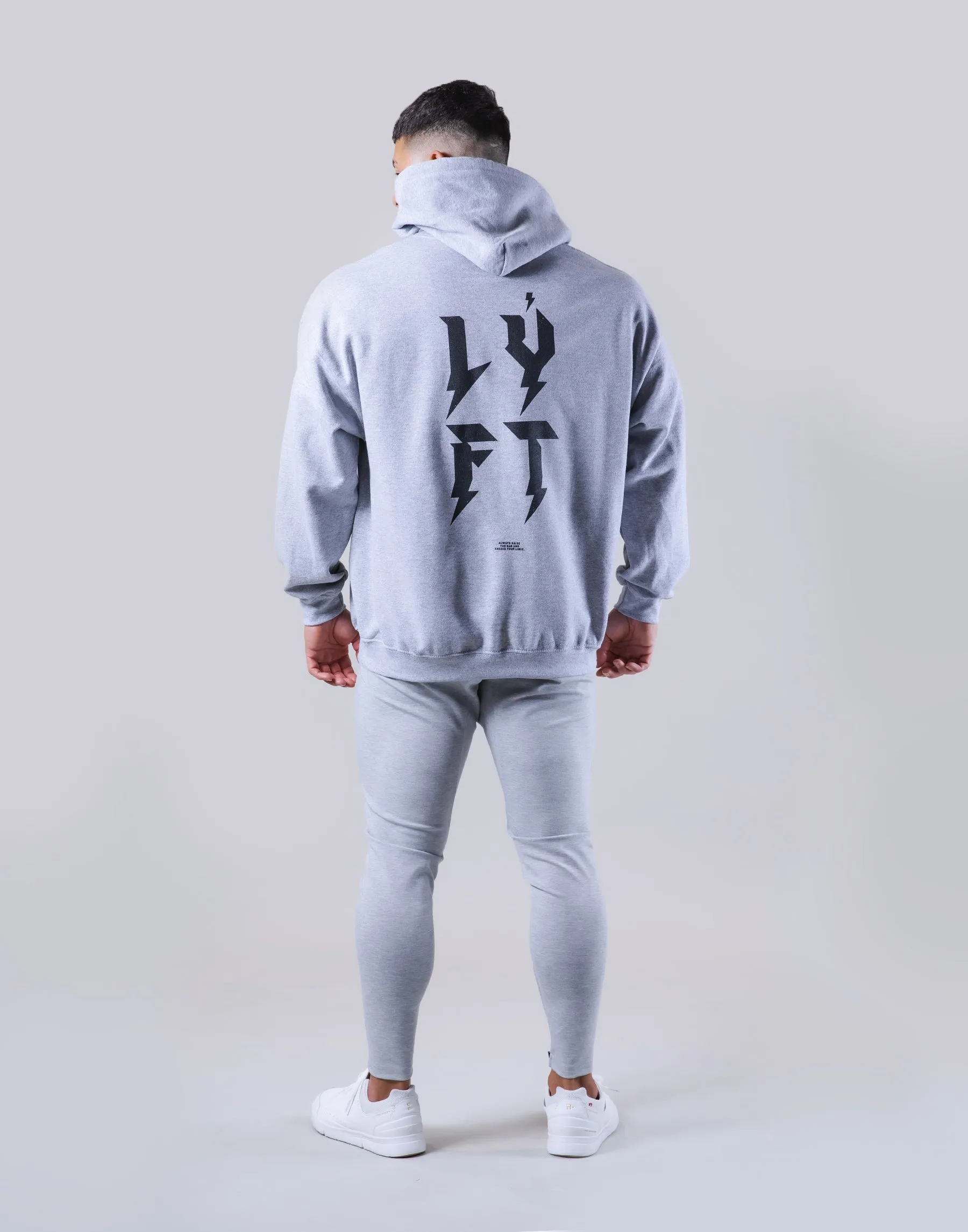 Thunder Logo Pullover Hoodie - Grey