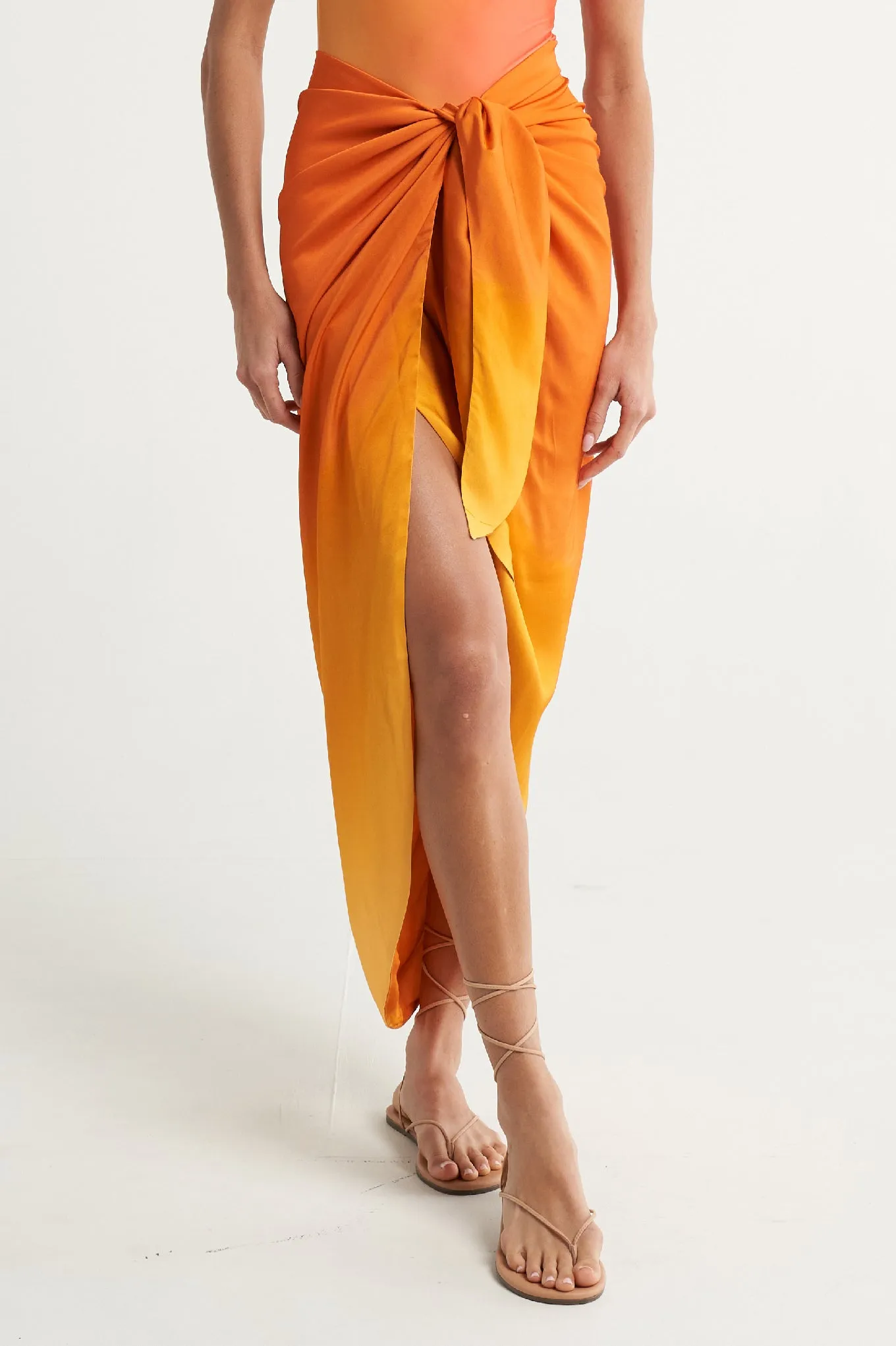 Tie Sarong Skirt Naranja