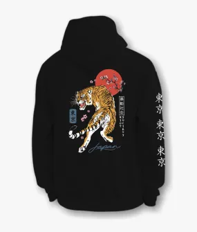 Tiger Blossom Mens Hoodie