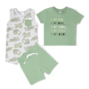 Tiny Trailblazer Combo 3PC Set-USA-Romper