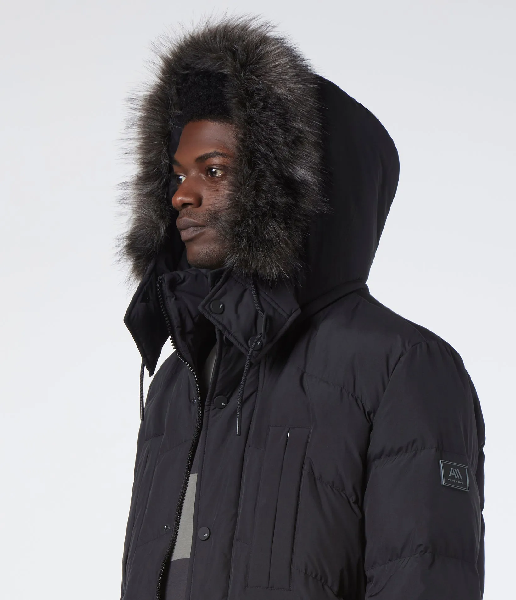 Tremont Chevron Quilted Four Pocket Parka With Hood