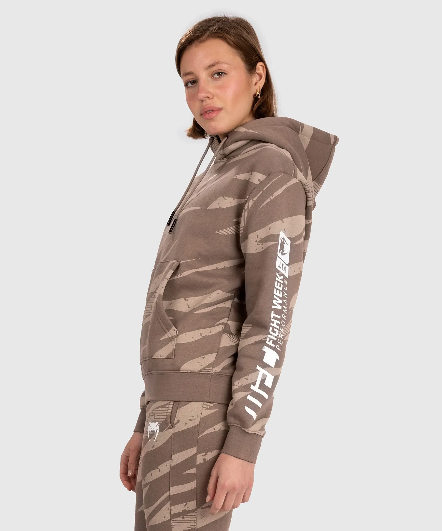 UFC Adrenaline by Venum Fight Week Women’s Pullover Hoodie - Desert Camo