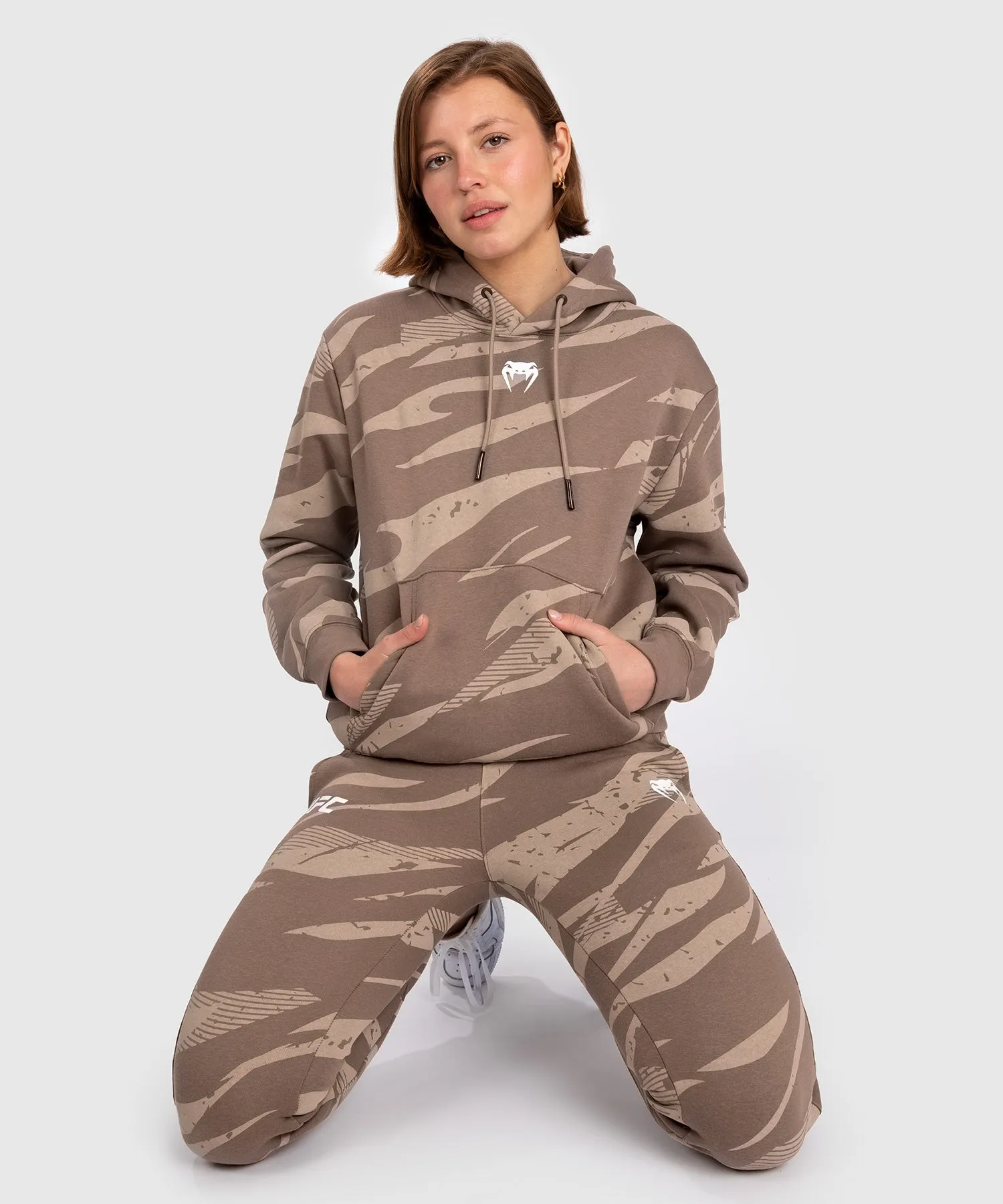 UFC Adrenaline by Venum Fight Week Women’s Pullover Hoodie - Desert Camo