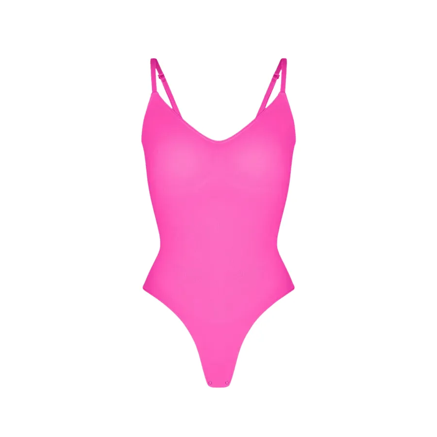 Ultimate Sculpt Thong Bodysuit - Pink