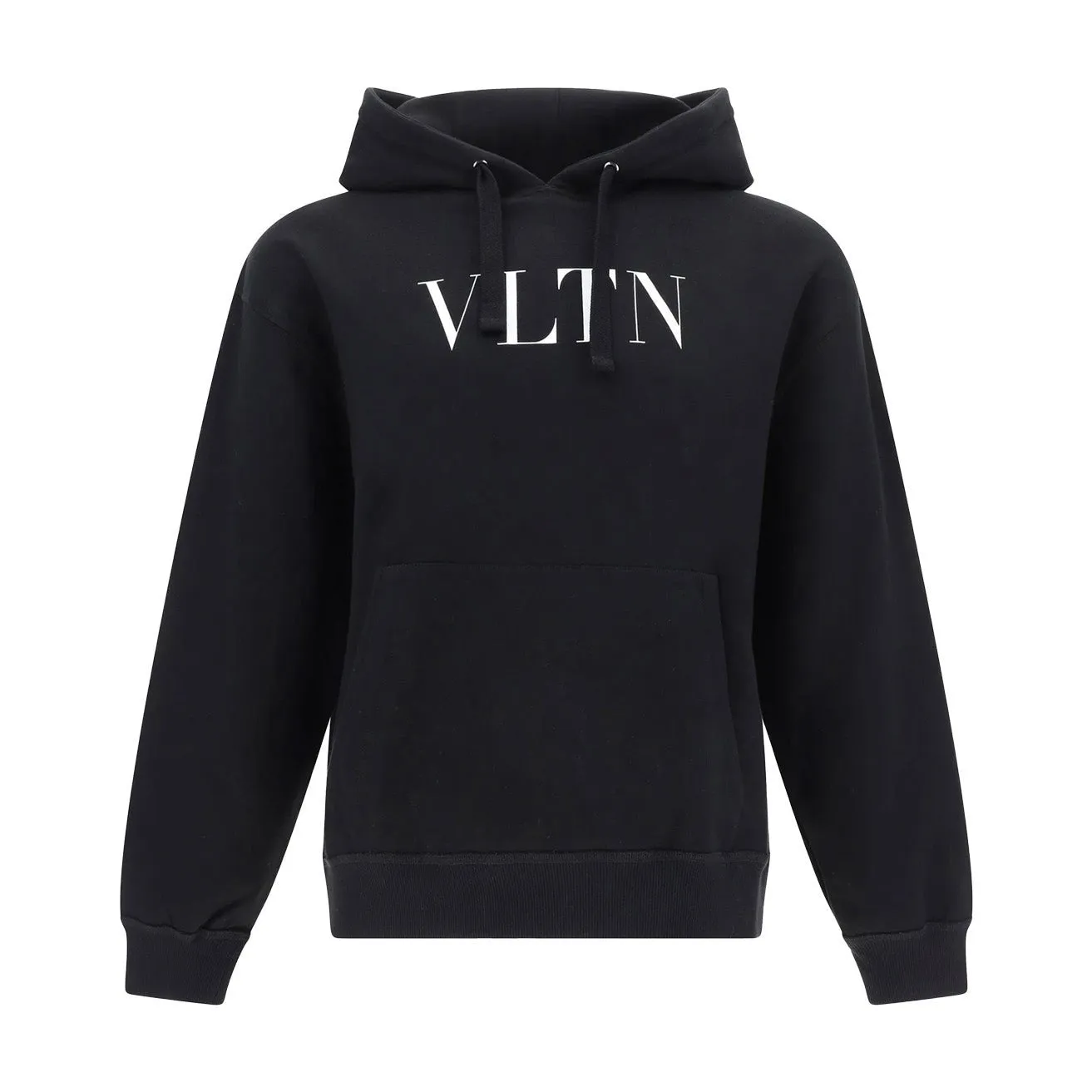 Valentino VLTN Logo Pullover Hoodie in Black