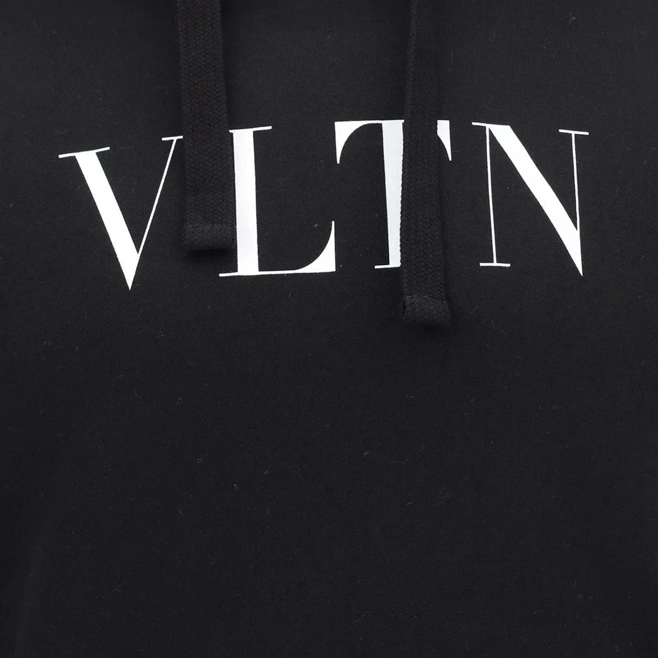 Valentino VLTN Logo Pullover Hoodie in Black