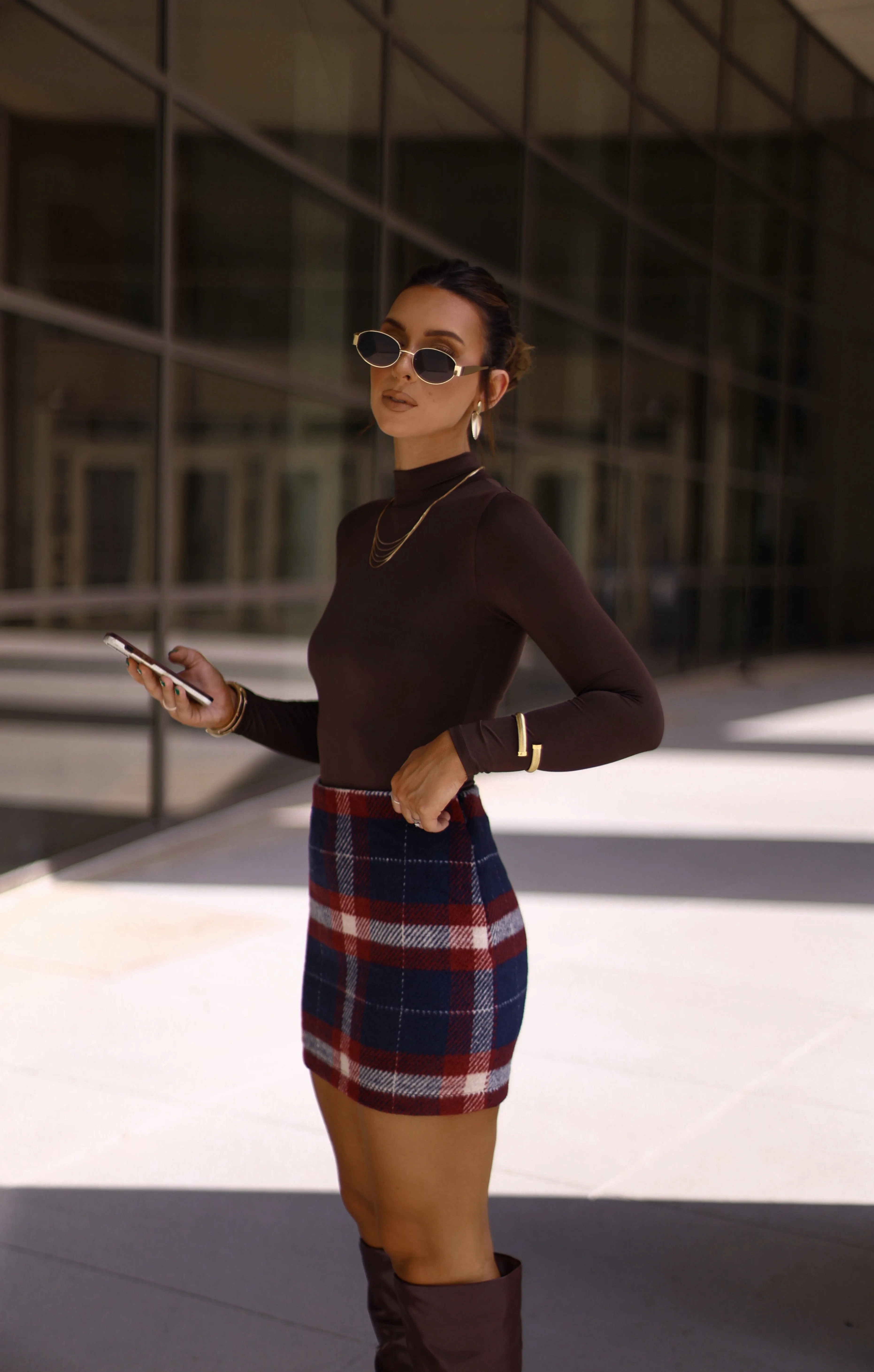 Valley Plaid Skirt