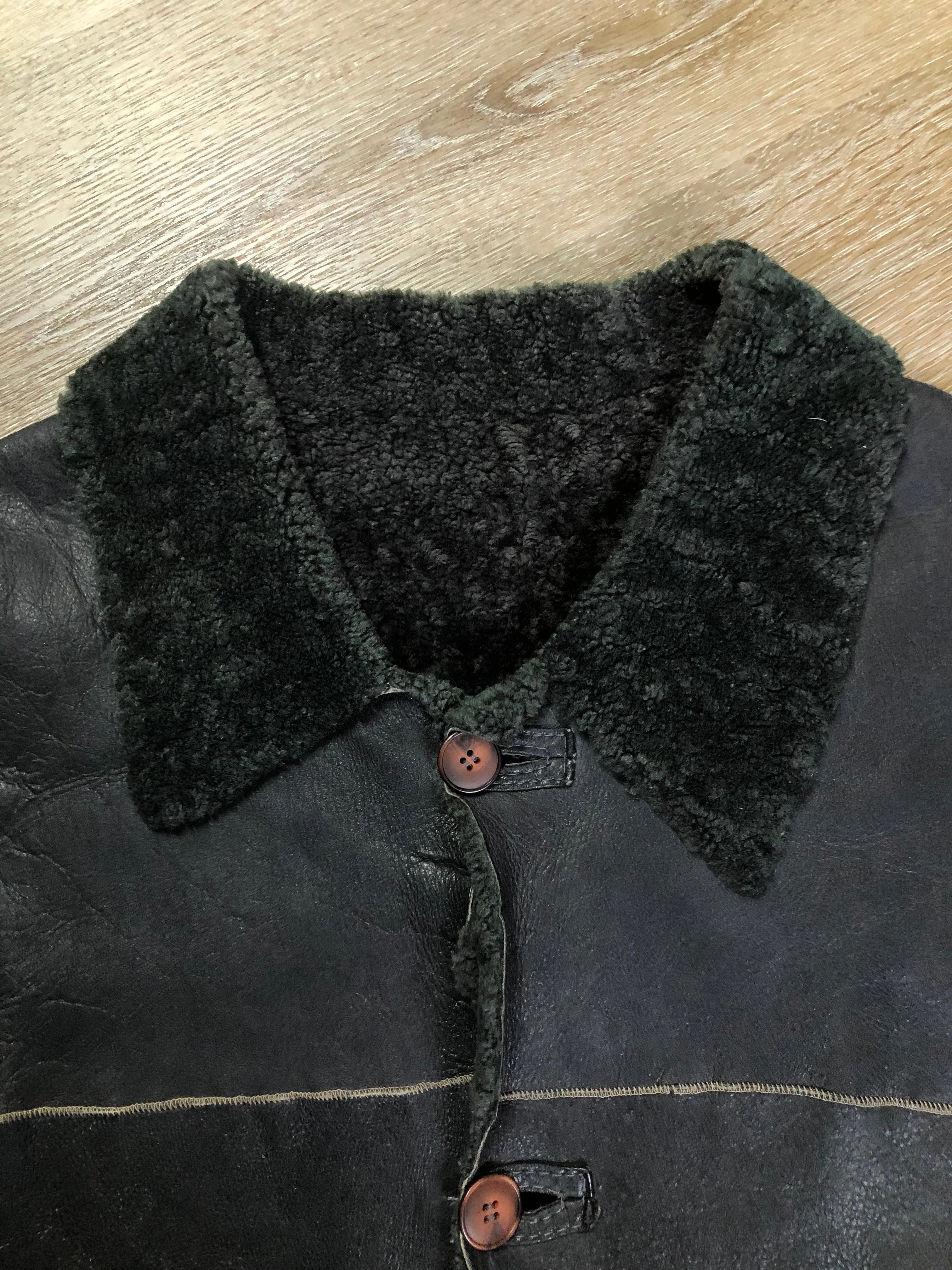 Vintage Reilly Olmes Dark Brown Shearling Coat, SOLD