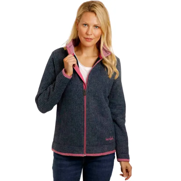 Weird Fish Ariana Eco Full Zip Grid Fleece