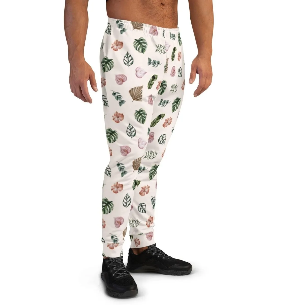 White Jungle Flora Men's Street Joggers