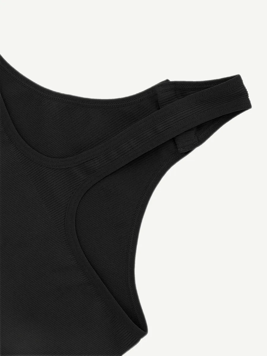 Wholesale Seamless One-Shoulder Waist Sculpting Tummy Control Body Bodysuit