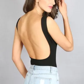 Women Backless Bodysuit