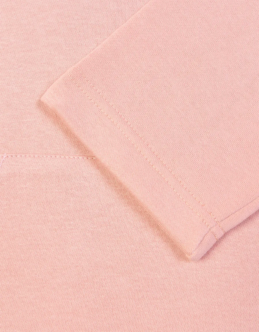 Women's Cut Label Fleece Pullover Hoodie-Peach