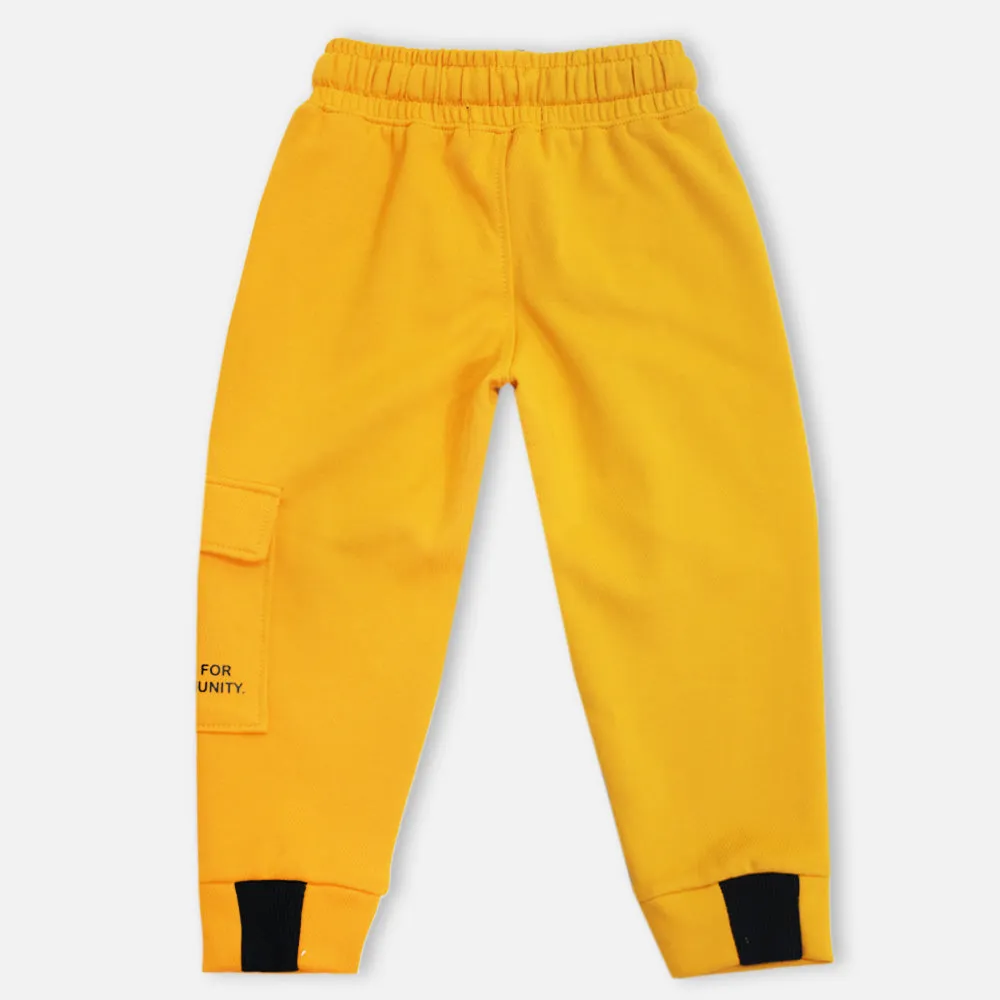 Yellow & Blue Cargo Joggers