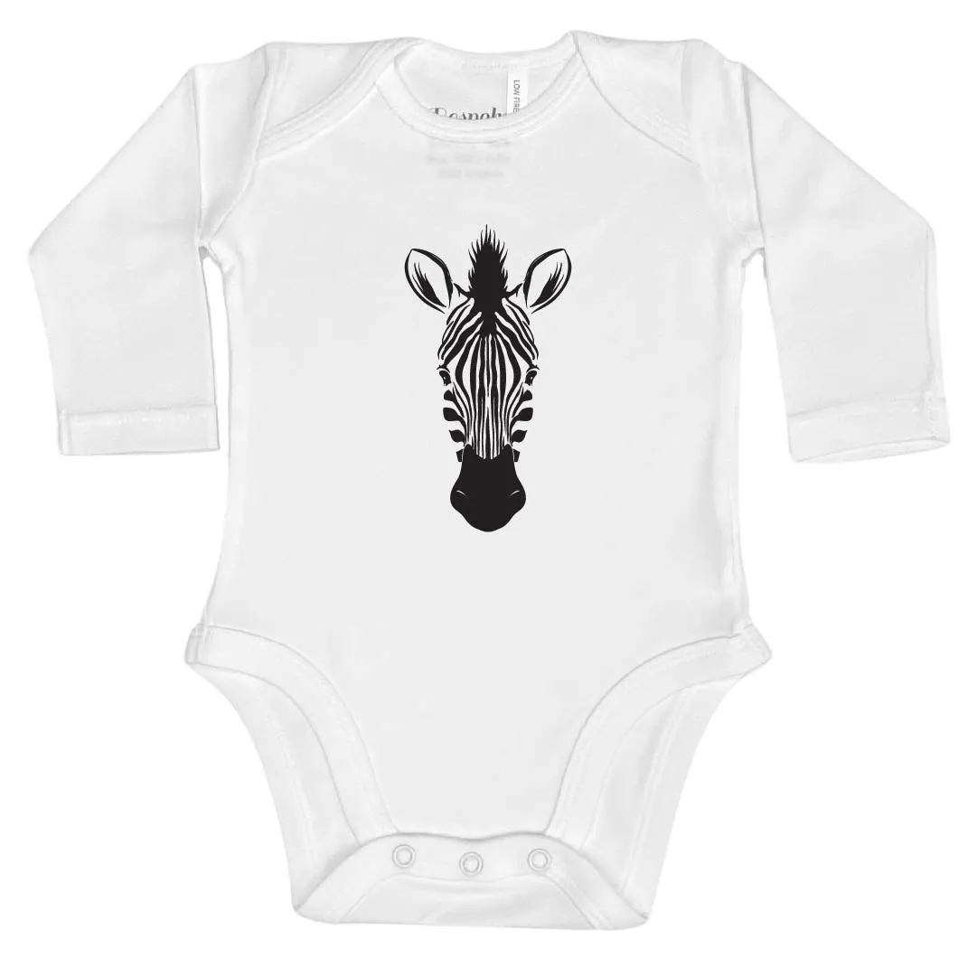 Zebra Head | White Bodysuit