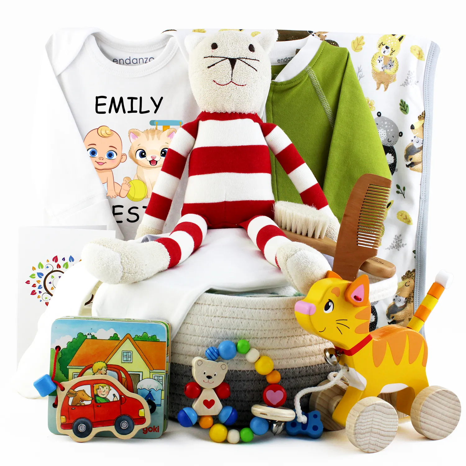 Zeronto Baby Gift Basket - Cat Is My Best Buddy